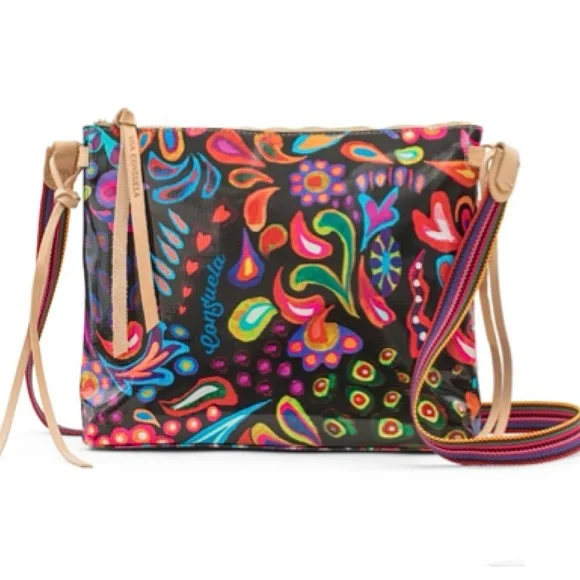 SOLD!!⭐️🌈Consuela Sophie Black Swirly Downtown Crossbody!🌈🌟 - Picture 3 of 14